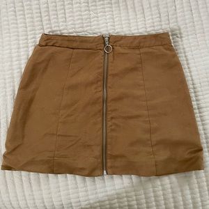 H&M Full Zip Mini Skirt